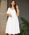 Sweet Heart  Front Buttoned Linen Dress